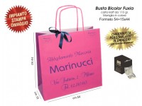 BUSTE IN CARTA BICOLOR FUXIA  